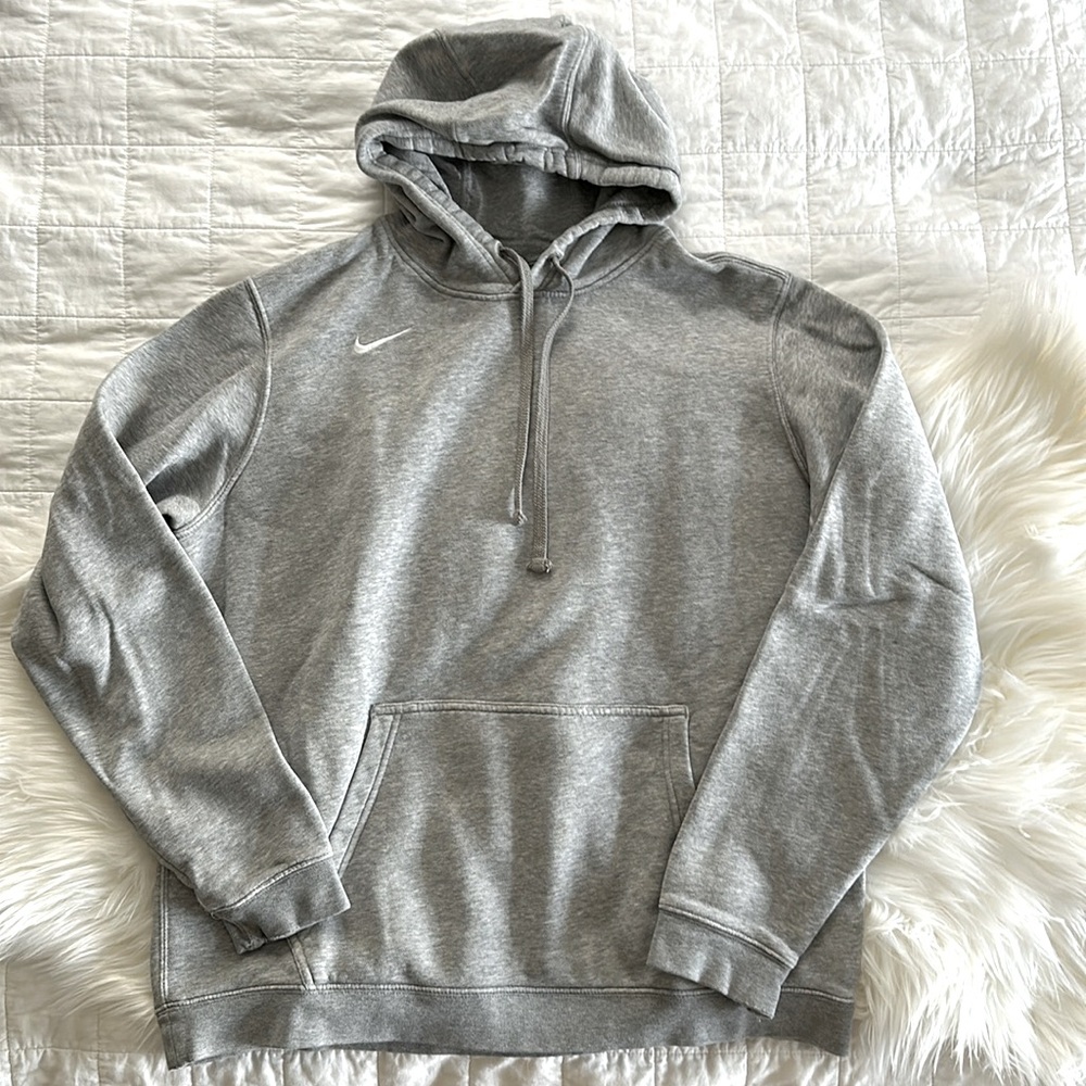 NIKE Heather Grey Pullover Hoodie